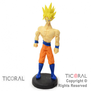 ADORNO DRAGON BALL GOKU RUBIO A. PORCELANA FRIA x 1